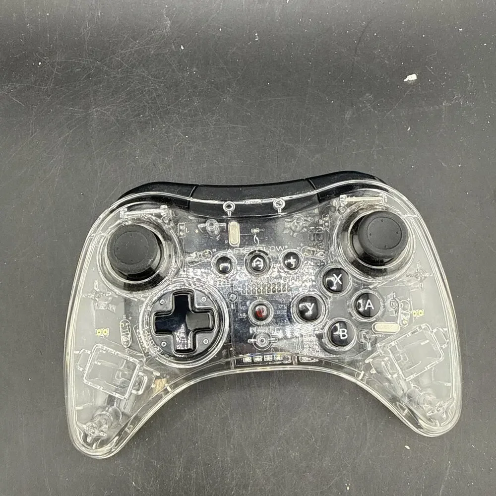 Afterglow Transparent Wireless Wii U Controller PDP Untested
